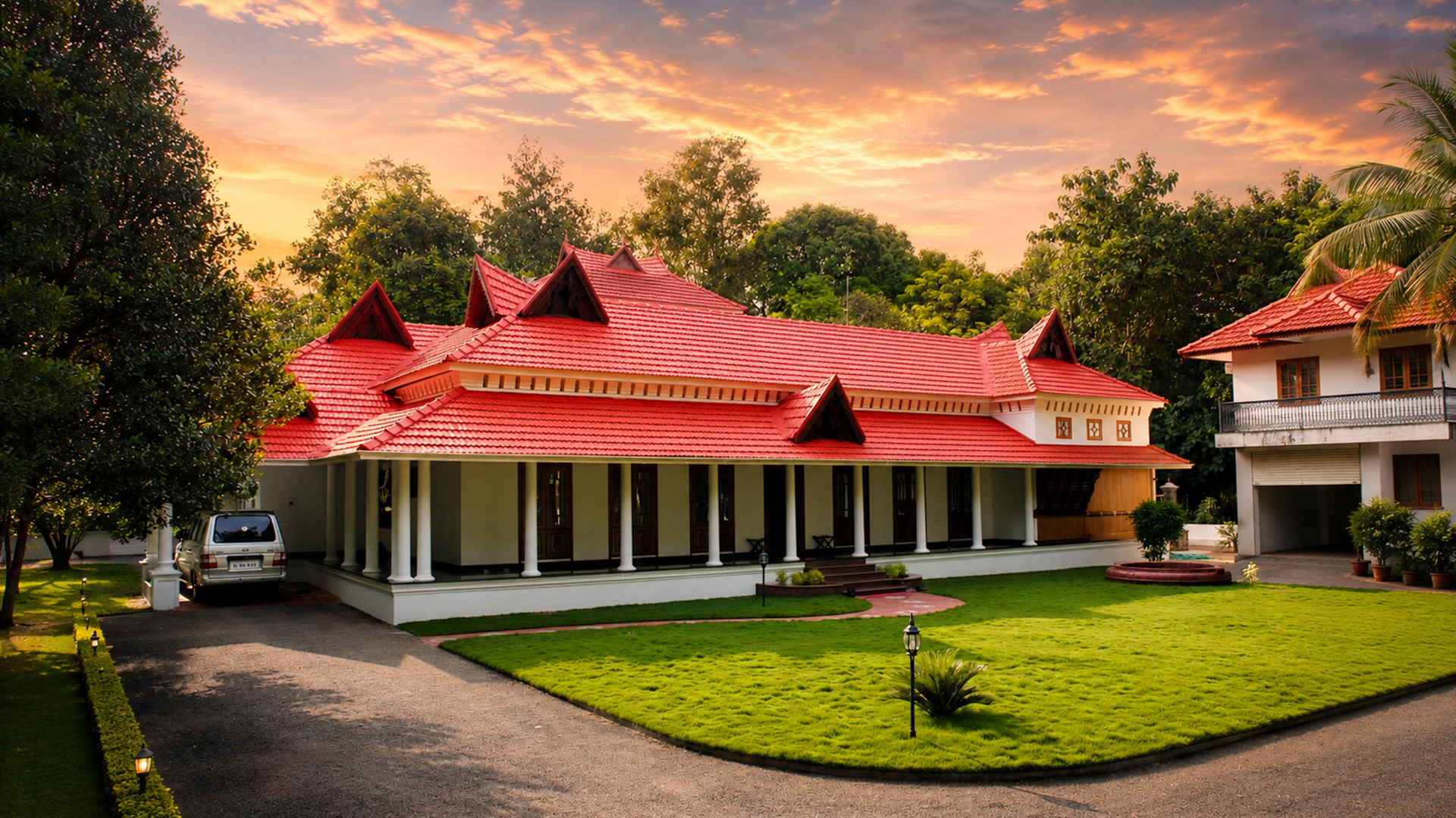 A house built by Arjun & Associates, the top builders in Trivandrum according to vaastu shastra
